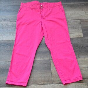 GAP Pink Ankle Cropped Pants